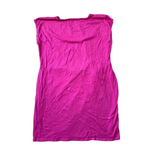 TALBOTS Women's Hot Pink Cotton Dress, size 3X, Eyelet detailing, Soft Cotton - Picture 2 of 10